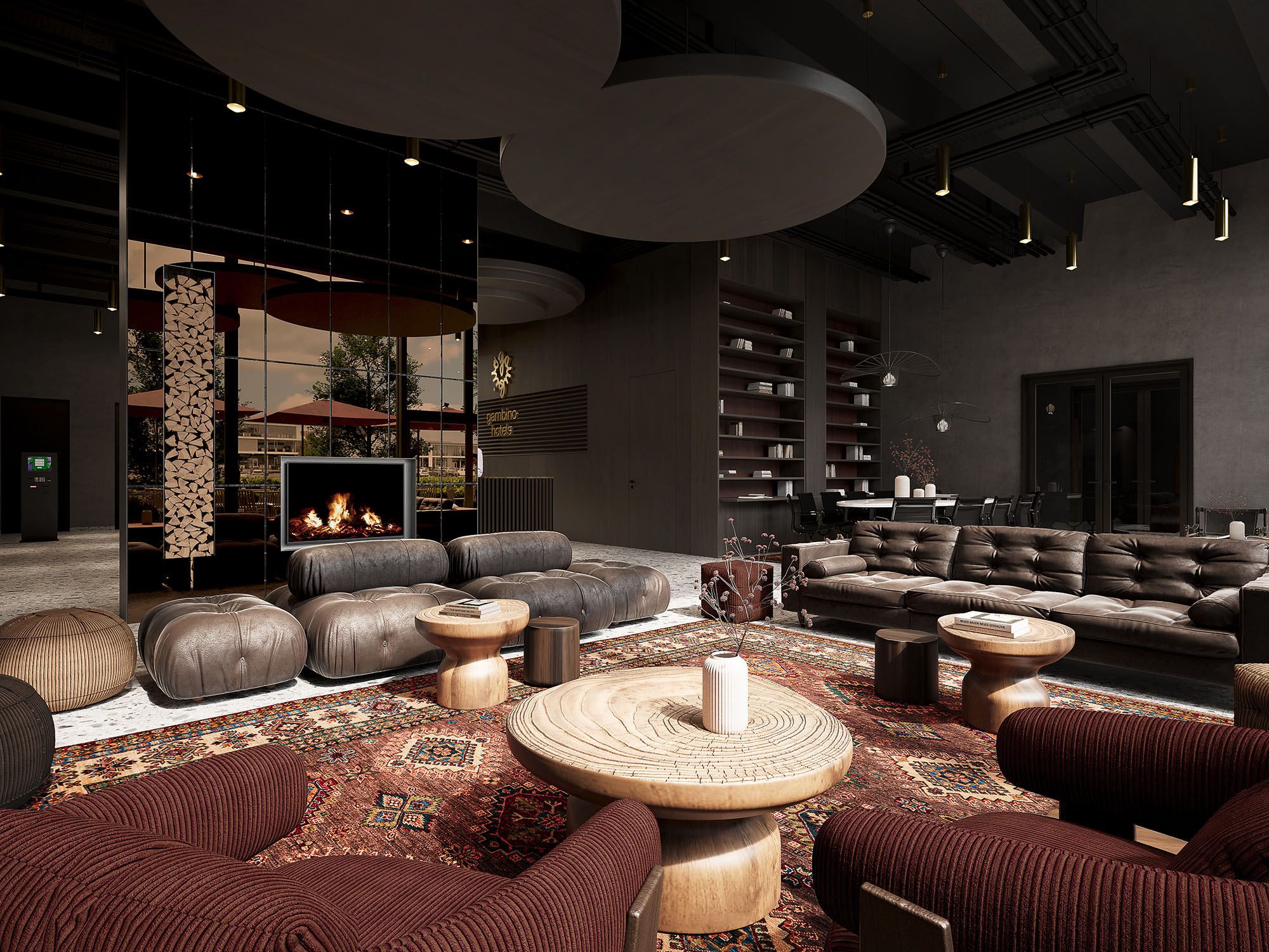 gambino hotel bamberg lounge area